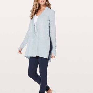 Lululemon Blissful Zen Merino Wool Gray Cardigan- Size 4 ($138)